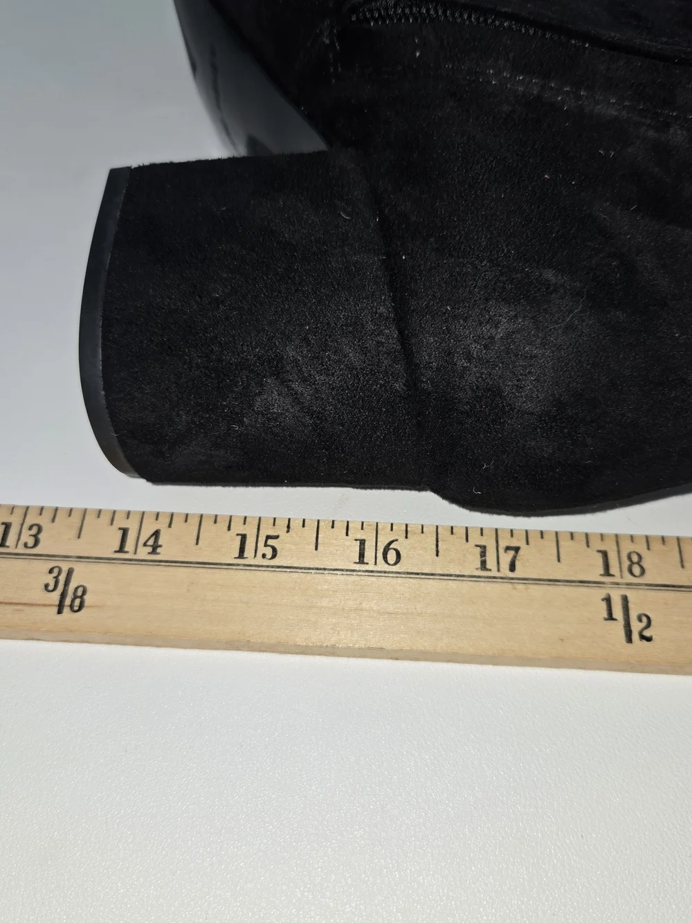 Marc Fisher Comfy Black Suede Ankle Booties with Side Zip - Size 8M 2.5 Heel